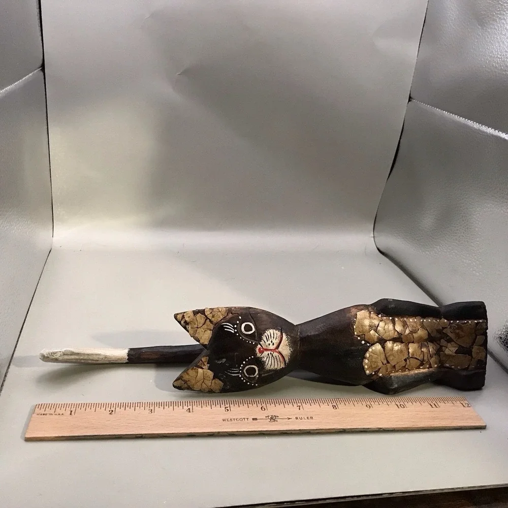 Hand Painted‎ Wooden Kitty 13